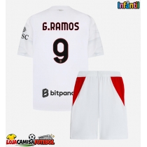 Camisa de Futebol AC Milan Goncalo Ramos #9 Equipamento Secundário Infantil 2026-27 Manga Curta (+ Calças curtas)